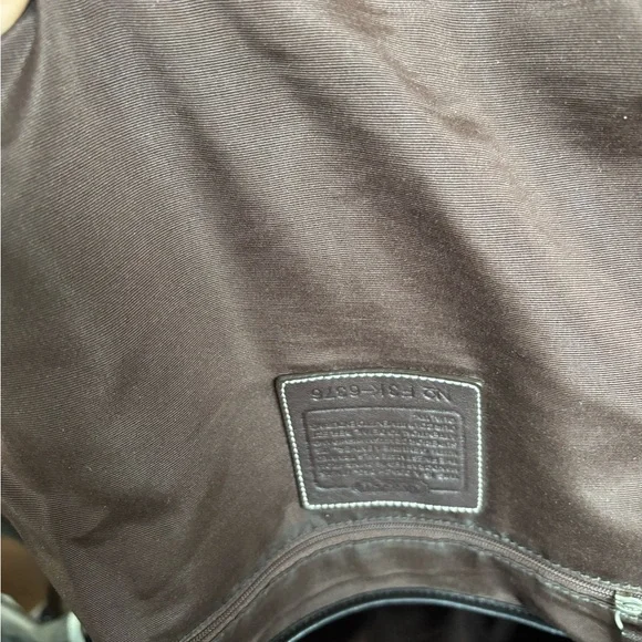 Coach VINTAGE F3K-6376 SoHo Mini Signature C Flap Crossbody Tan/Brown Bag EUC - Picture 12 of 16